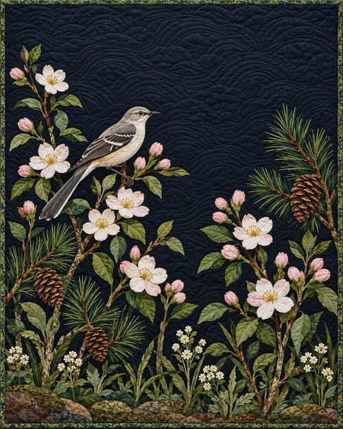 Arkansas Wildflower Meadow quilt blanket design