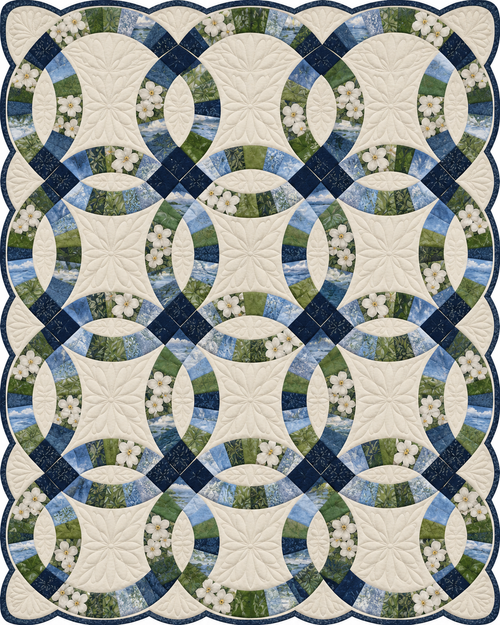 Connecticut Ribbon Rings quilt blanket design