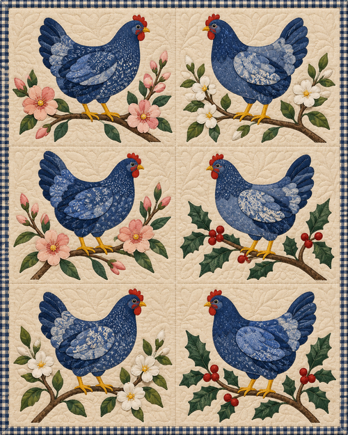 Delaware Birdsong quilt blanket design