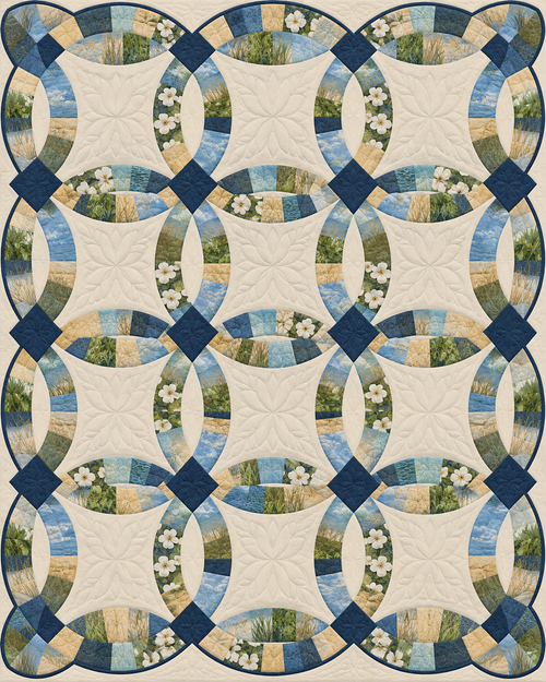 Delaware Ribbon Rings quilt blanket design