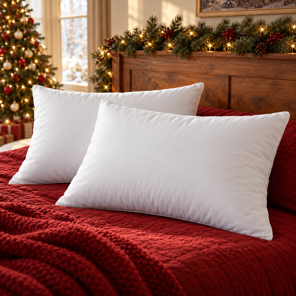 Premium Bed Pillow Inserts — Set of 2
