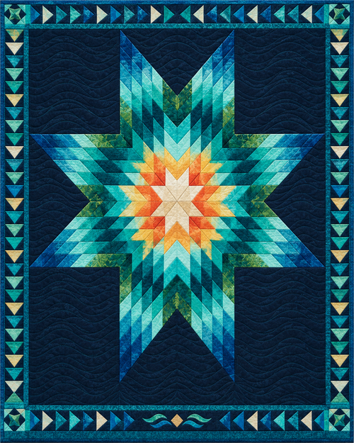 Florida Night Stars quilt blanket design