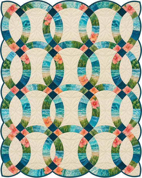 Florida Ribbon Rings quilt blanket design