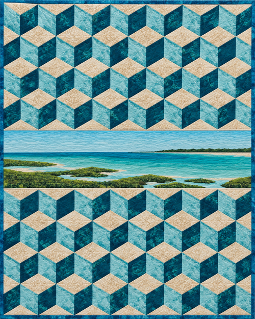 Florida Diamond Horizon quilt blanket design