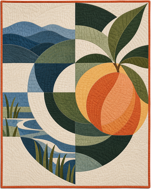 Georgia Morning Orchard quilt blanket design