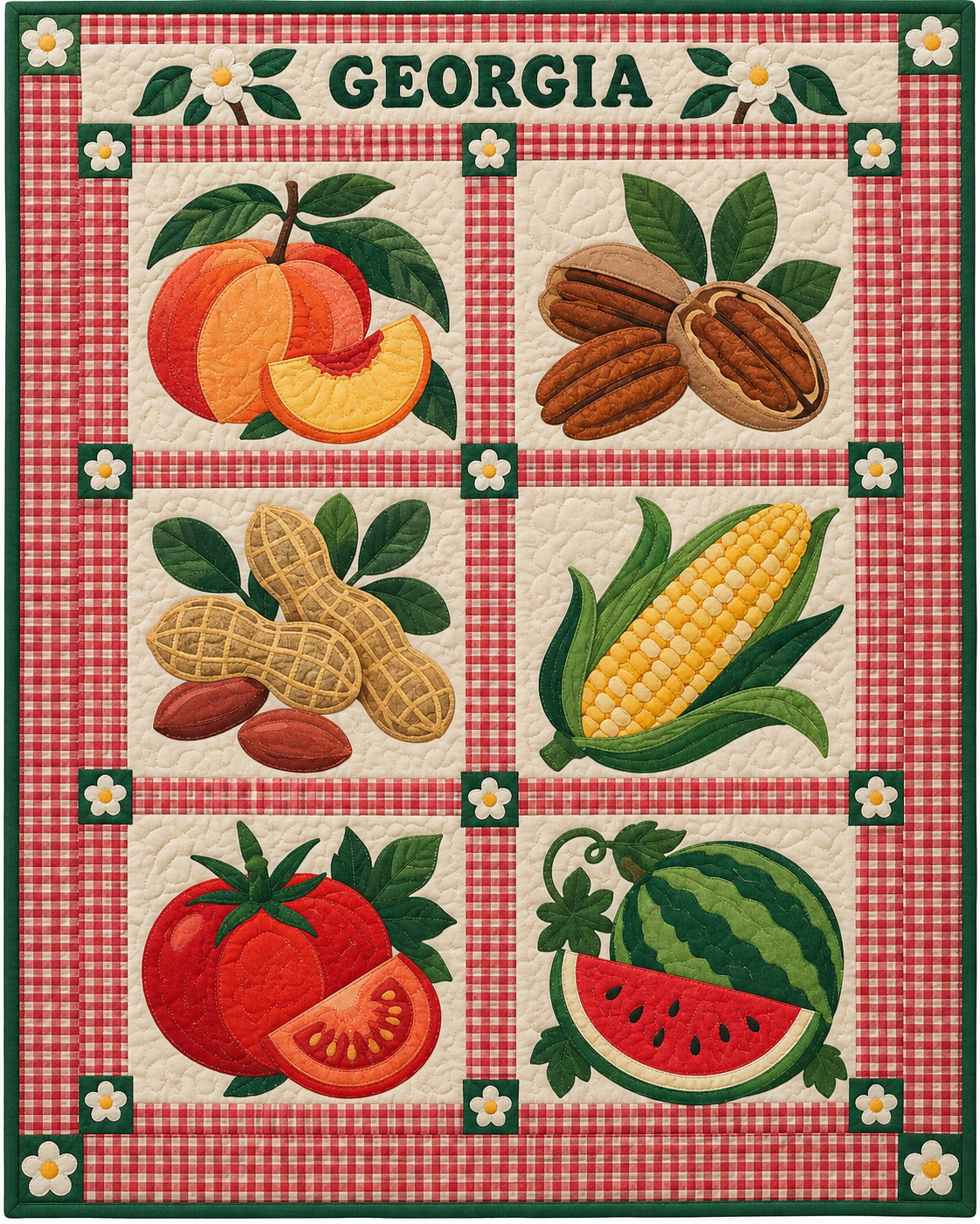 Georgia Local Table quilt blanket design