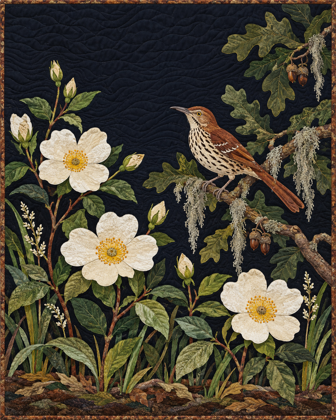 Georgia Wildflower Meadow quilt blanket design