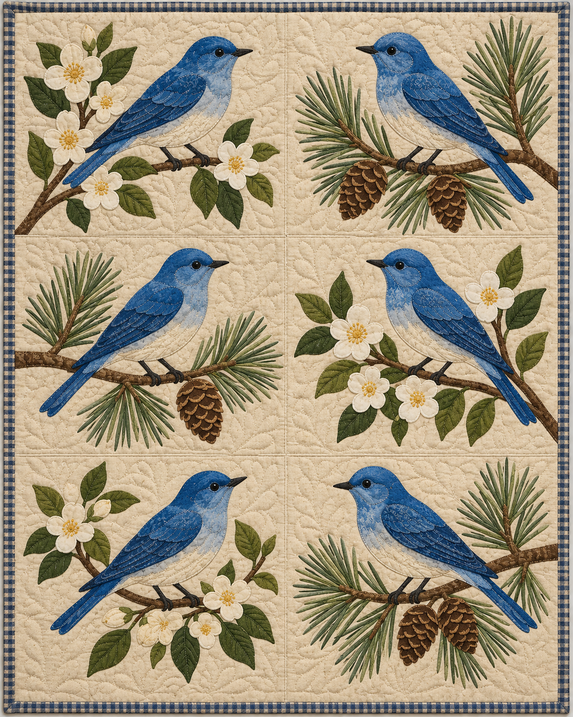 Idaho Birdsong quilt blanket design