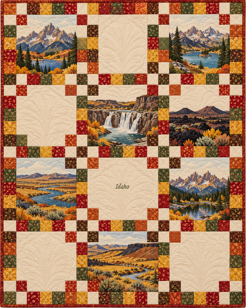 Idaho Harvest Chain quilt blanket design