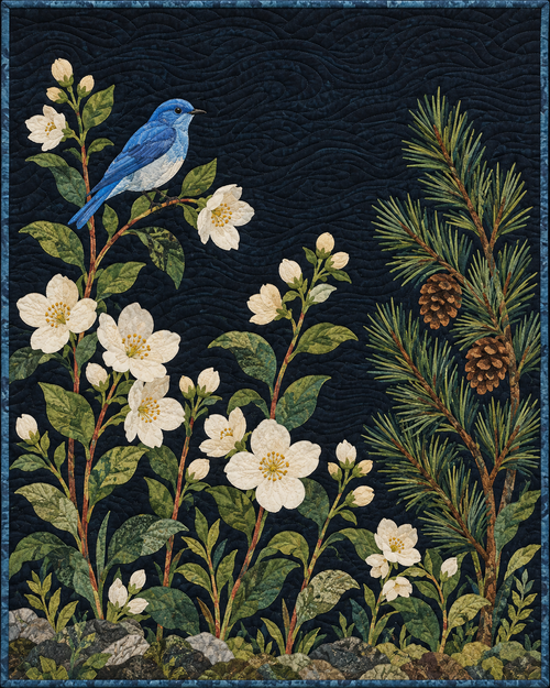 Idaho Wildflower Meadow quilt blanket design