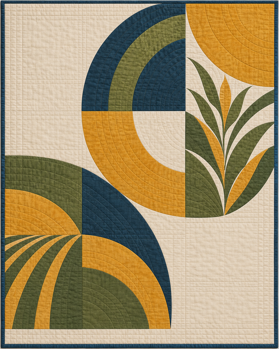 Illinois Morning Orchard quilt blanket design