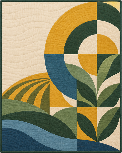 Indiana Morning Orchard quilt blanket design