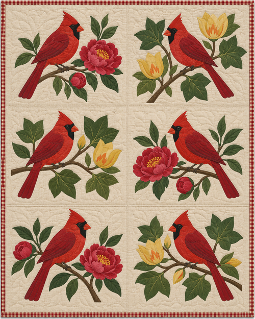 Indiana Birdsong quilt blanket design
