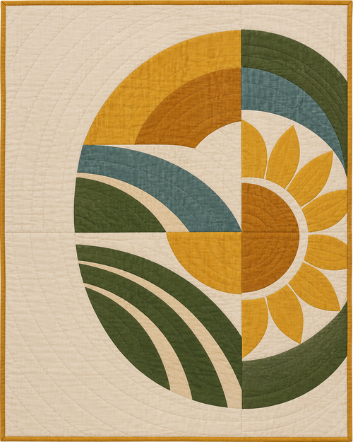 Iowa Morning Orchard quilt blanket design