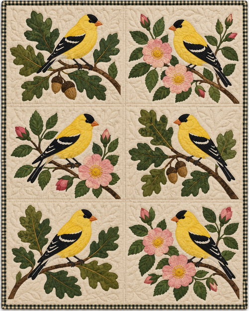 Iowa Birdsong quilt blanket design