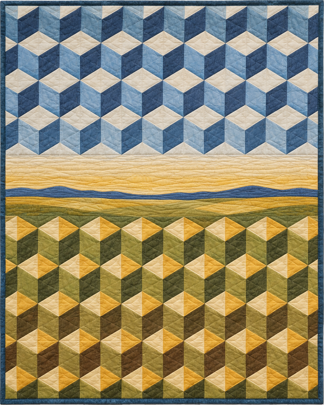 Kansas Diamond Horizon quilt blanket design