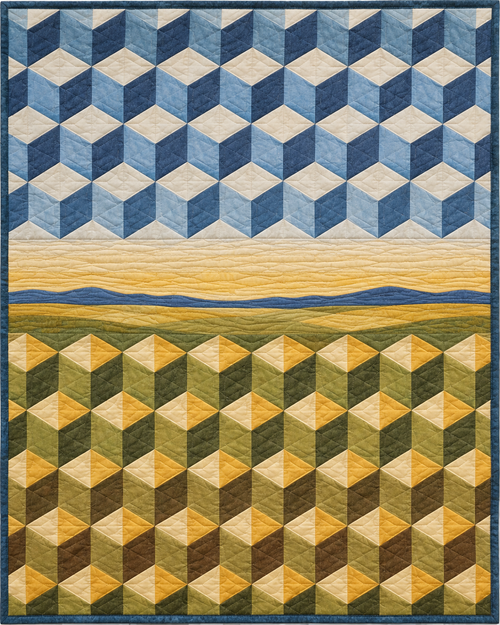 Kansas Diamond Horizon quilt blanket design