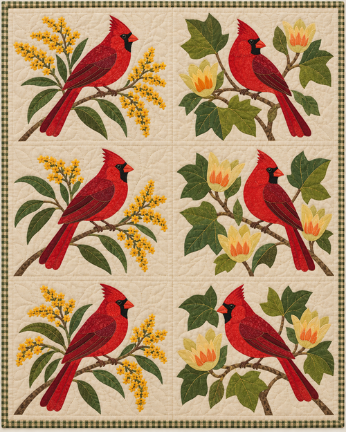Kentucky Birdsong quilt blanket design