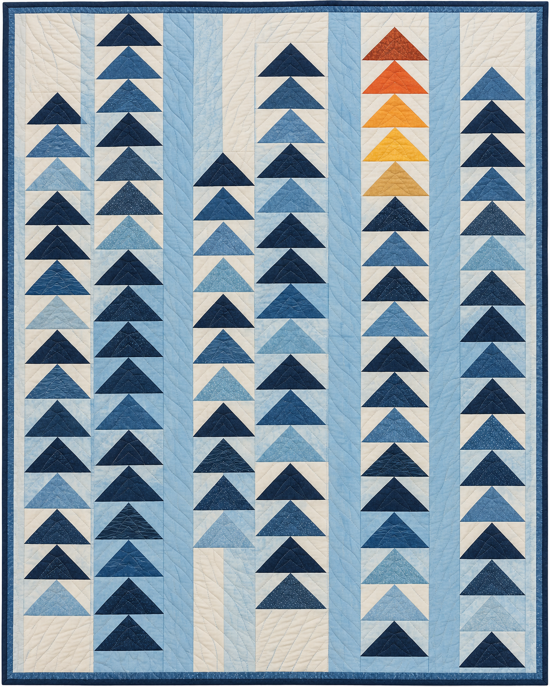 Kentucky Waterway Geese quilt blanket design