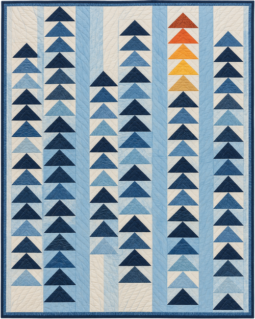 Kentucky Waterway Geese quilt blanket design