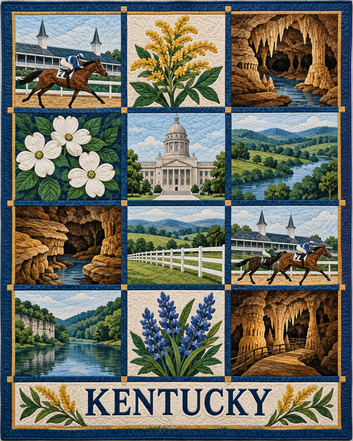 Kentucky Heritage Album quilt blanket design