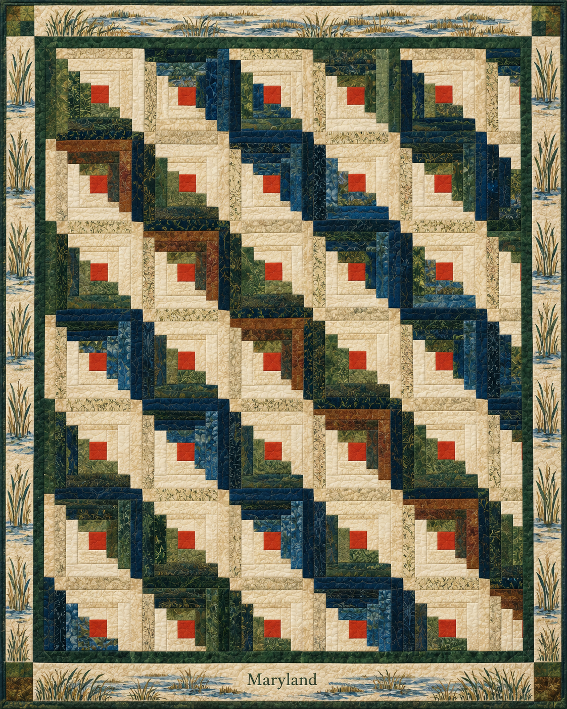 Maryland Cabin Light quilt blanket design