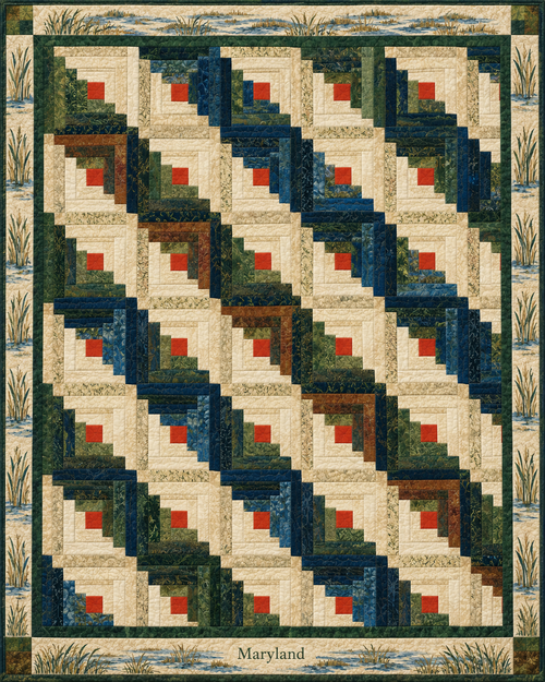 Maryland Cabin Light quilt blanket design