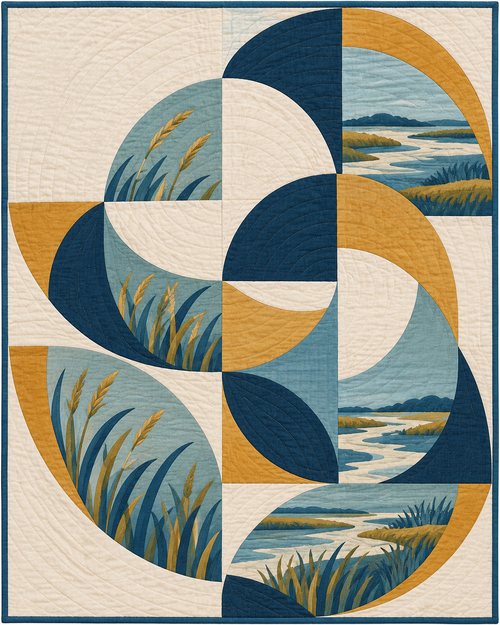 Maryland Morning Orchard quilt blanket design