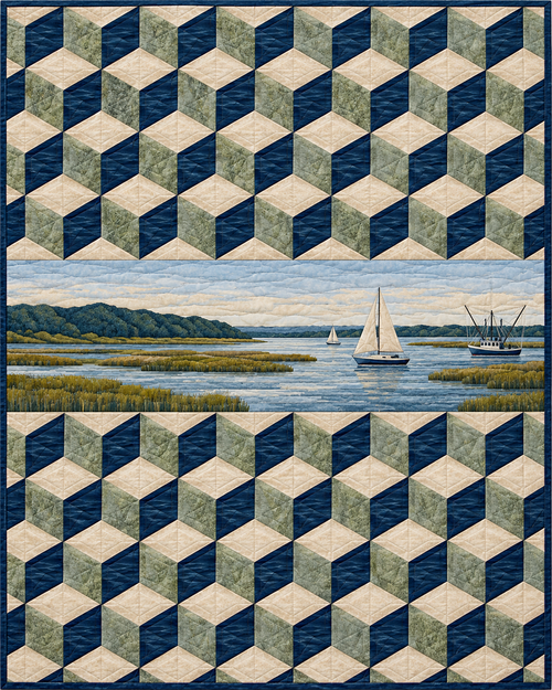 Maryland Diamond Horizon quilt blanket design