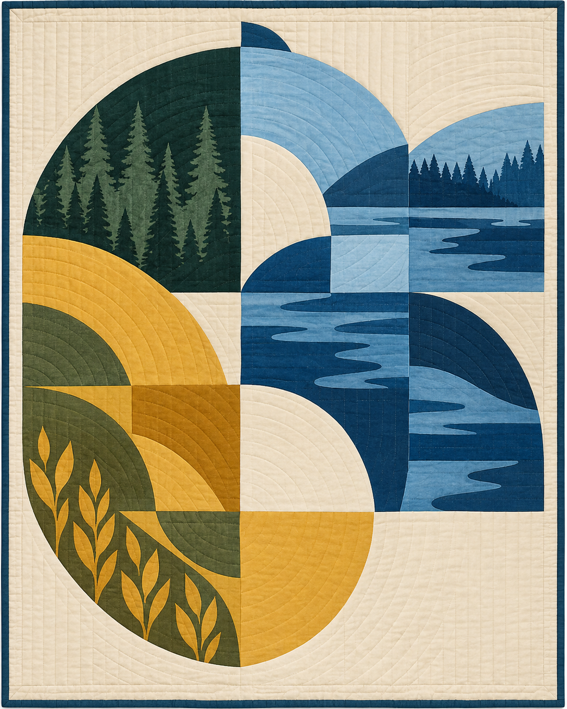 Minnesota Morning Orchard quilt blanket design