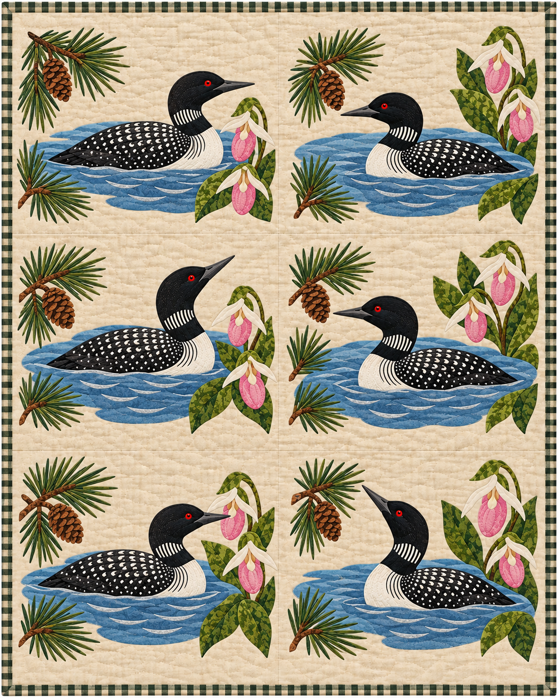 Minnesota Birdsong quilt blanket design