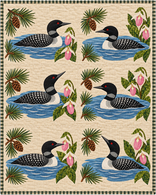 Minnesota Birdsong quilt blanket design