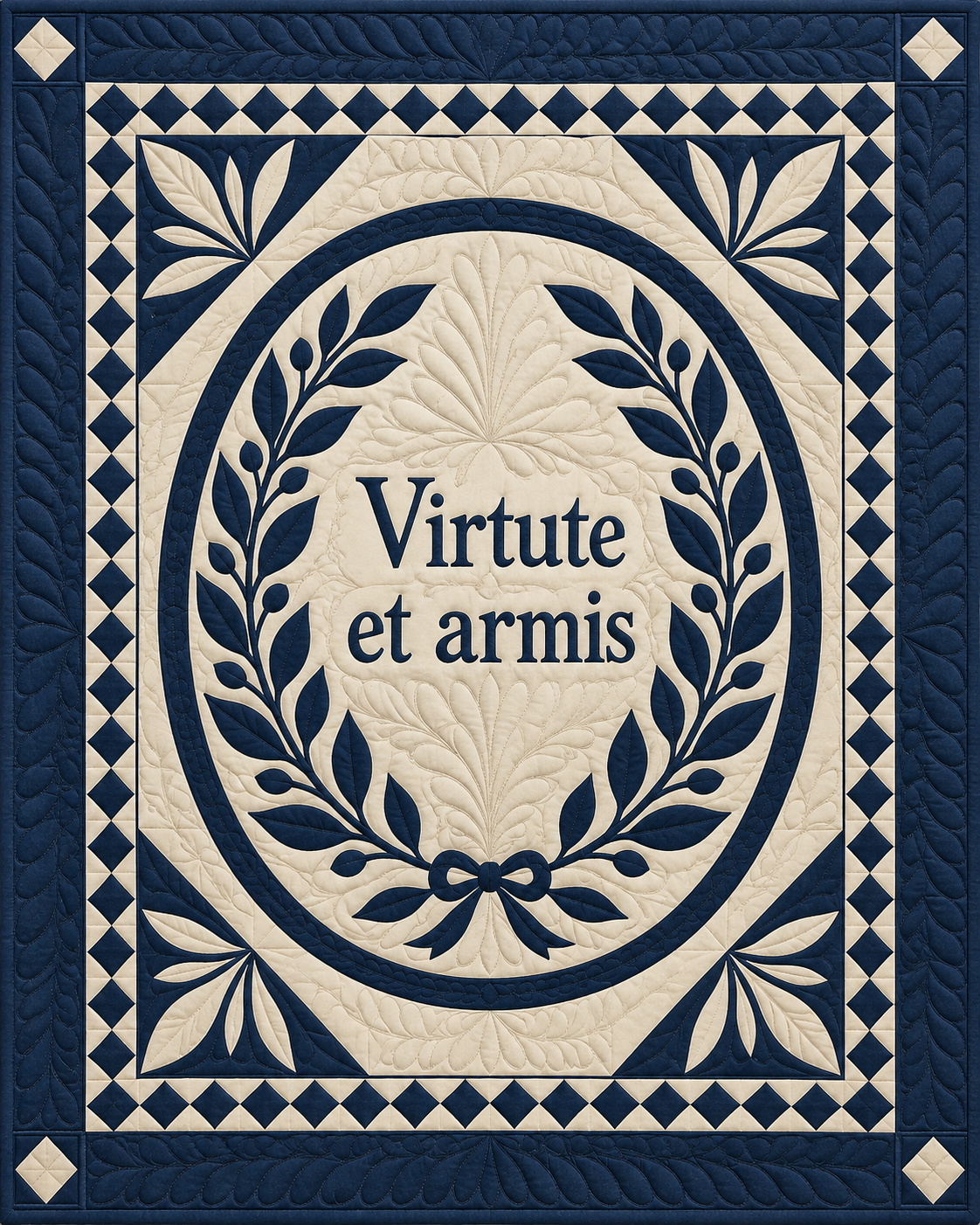 Mississippi Motto Medallion quilt blanket design