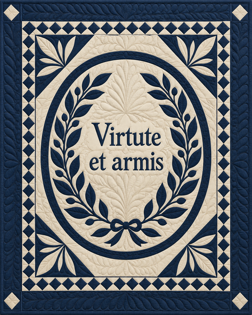 Mississippi Motto Medallion quilt blanket design
