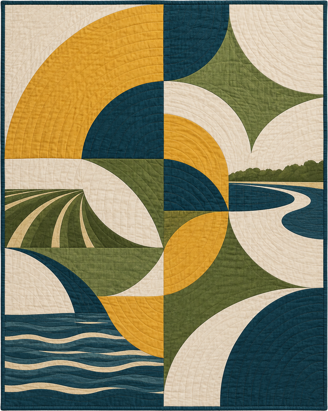 Mississippi Morning Orchard quilt blanket design