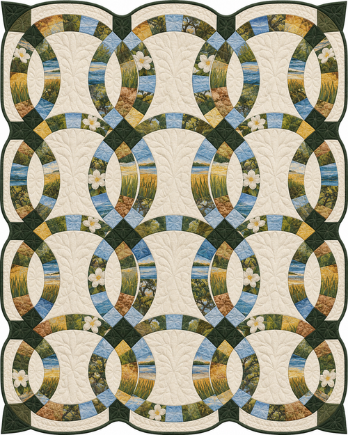 Mississippi Ribbon Rings quilt blanket design