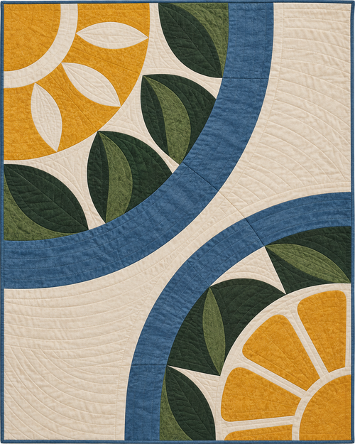 Missouri Morning Orchard quilt blanket design