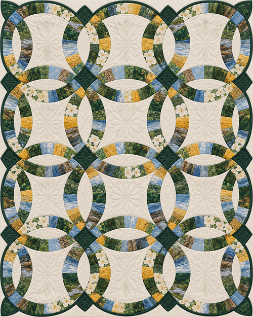 Missouri Ribbon Rings quilt blanket design