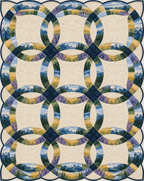 Montana Ribbon Rings quilt blanket design
