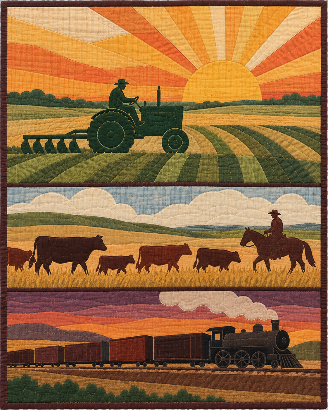 Nebraska Music and Gathering quilt blanket design