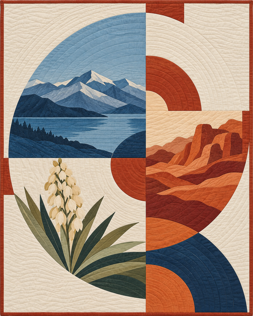 Nevada Morning Orchard quilt blanket design