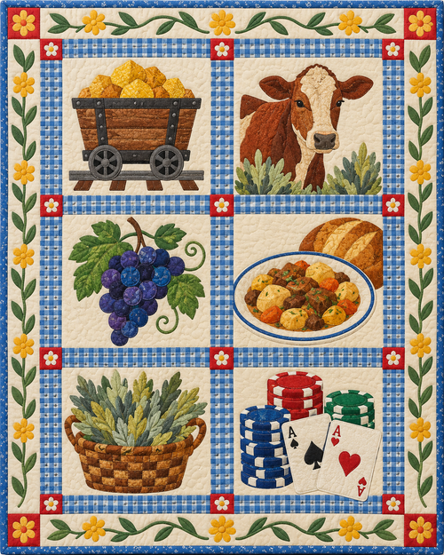 Nevada Local Table quilt blanket design