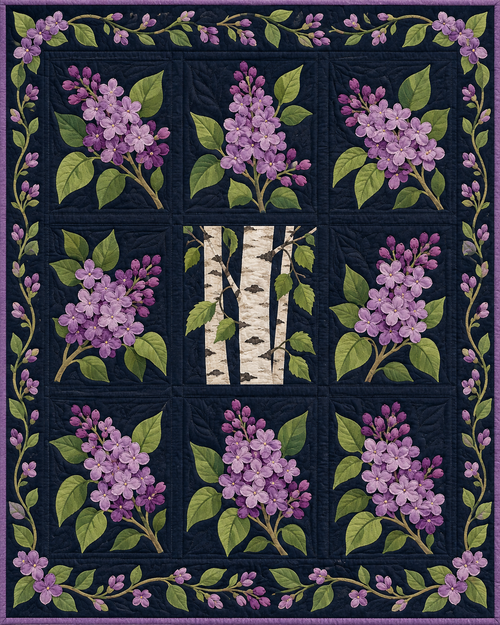 New Hampshire Flower Garden quilt blanket design