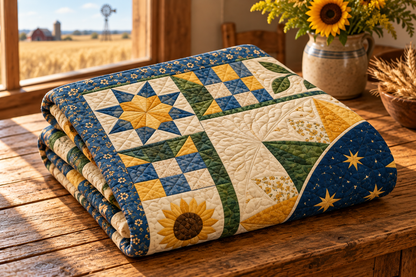 Kansas To The Stars TD181026180 Quilt Blanket folded mockup