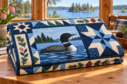 Minnesota North Star Home TD181026213 Quilt Blanket folded in a setting matching its design