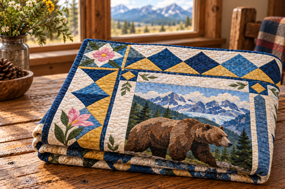 Montana Heritage Album TD181026656 Quilt Blanket folded mockup