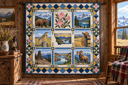 Montana Heritage Album TD181026656 Quilt Blanket hanging mockup
